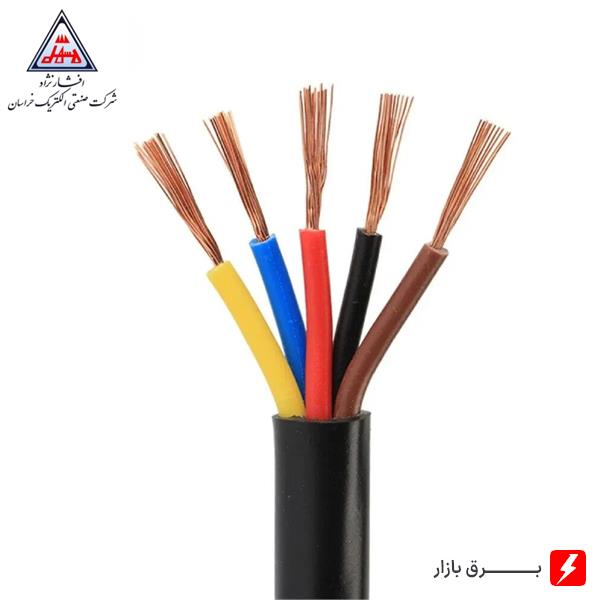 کابل افشان مسی 4 * 5 افشار نژاد خراسان (یک متر)